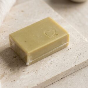 Savon décoré avec coeur